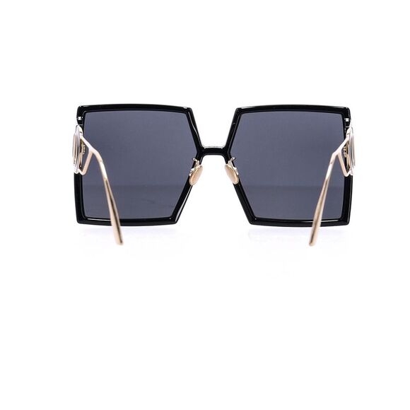 Dior 30Montaigne SU Oversized Framed Sunglasses in Black Acetate - Picture 11 of 12